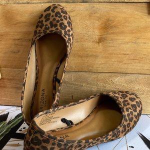 ARIZONA Jean Co. Leopard Print Ballet Flats, size 5.5
